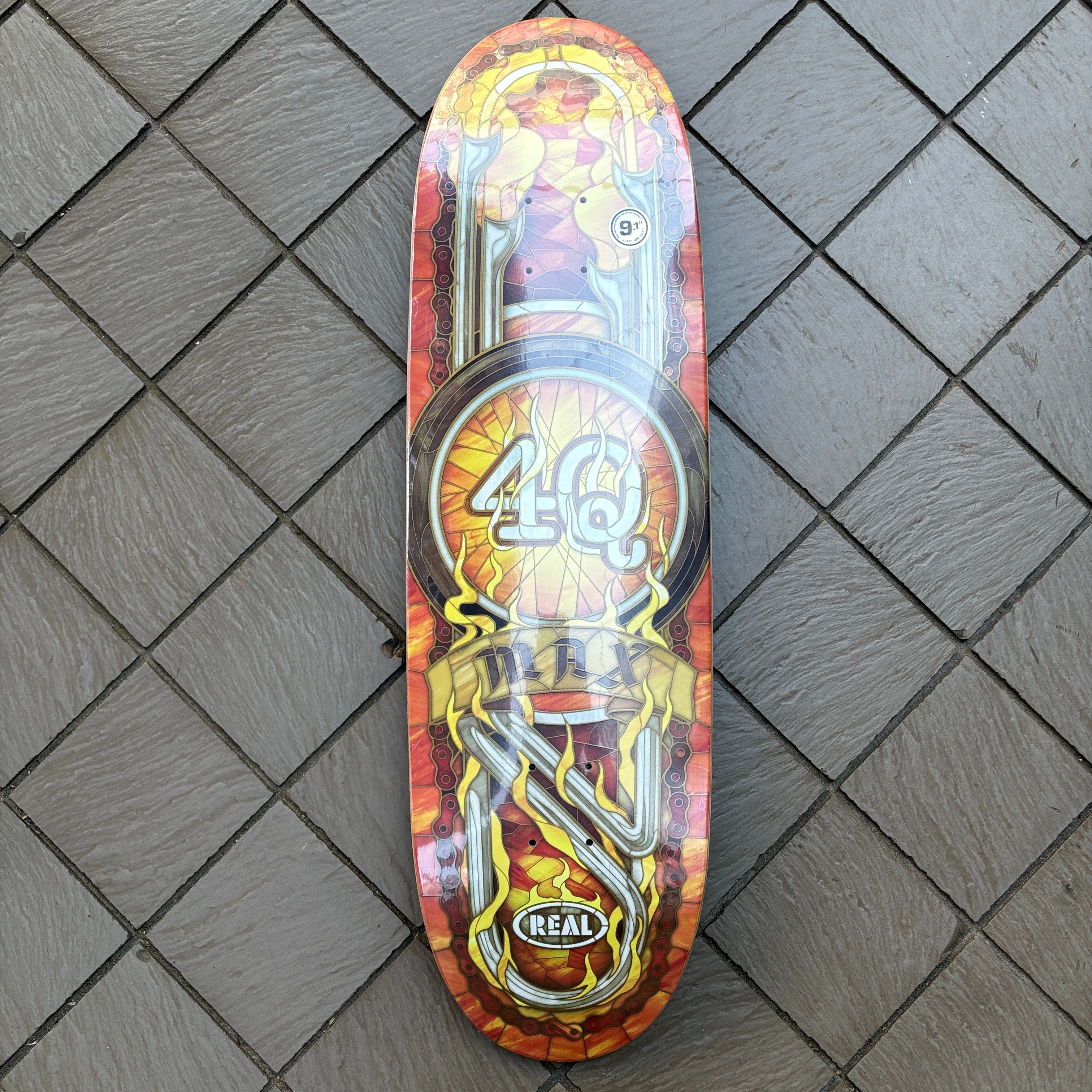 REAL] MAX SCHAAF “4Q CATHEDRAL” - 9.1” x 32” (EGG SHAPE