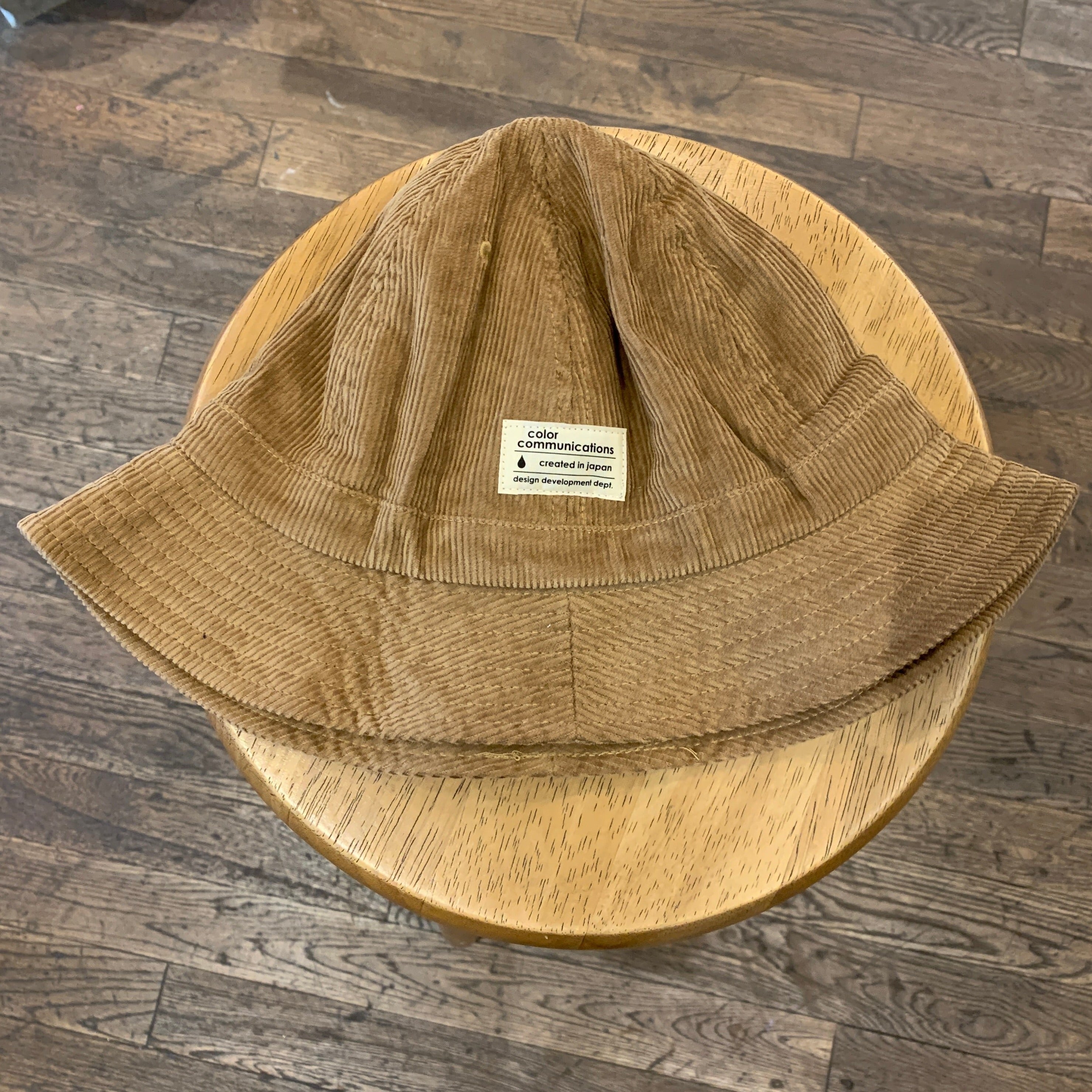 color communications] HAT / COTTON TAG METRO CORD - TAN