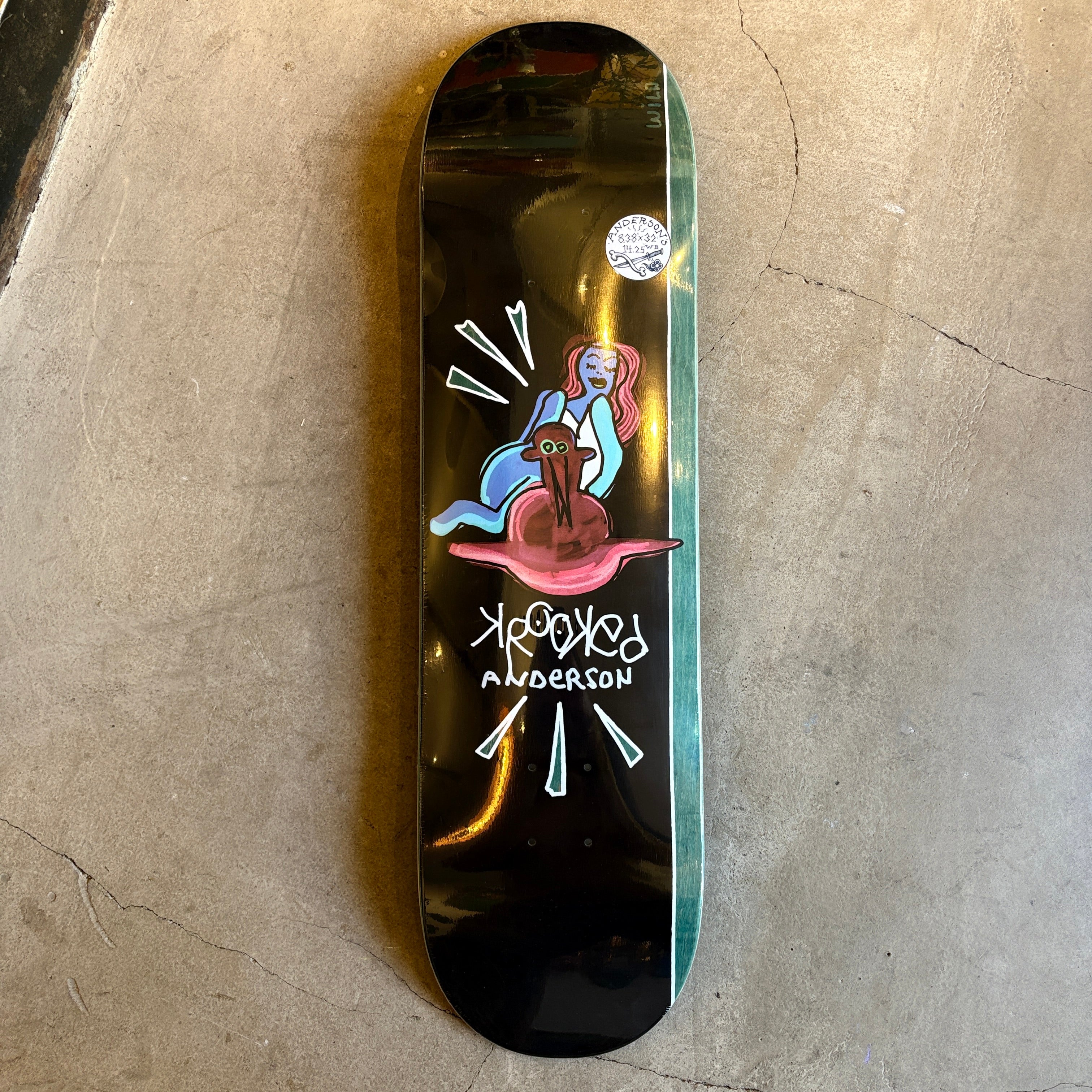 KROOKED] MANDERSON SEA BIRD - 8.38”x 32” – RIVERBIRCH SKATESHOP