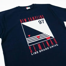 画像をギャラリービューアに読み込む, [LIBE BRAND UNIVS.] NEW SAMPLING SEMINAR TEE - NAVY
