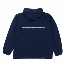 画像をギャラリービューアに読み込む, [COLOR COMMUNICATIONS] JACKET / DRIP EMB PACKABLE ANORAK - NAVY
