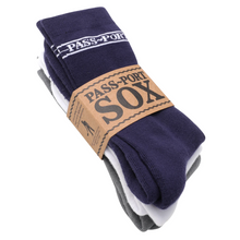 画像をギャラリービューアに読み込む, [PASS~PORT] Hi Sox 3 Pack - Navy/White/Grey
