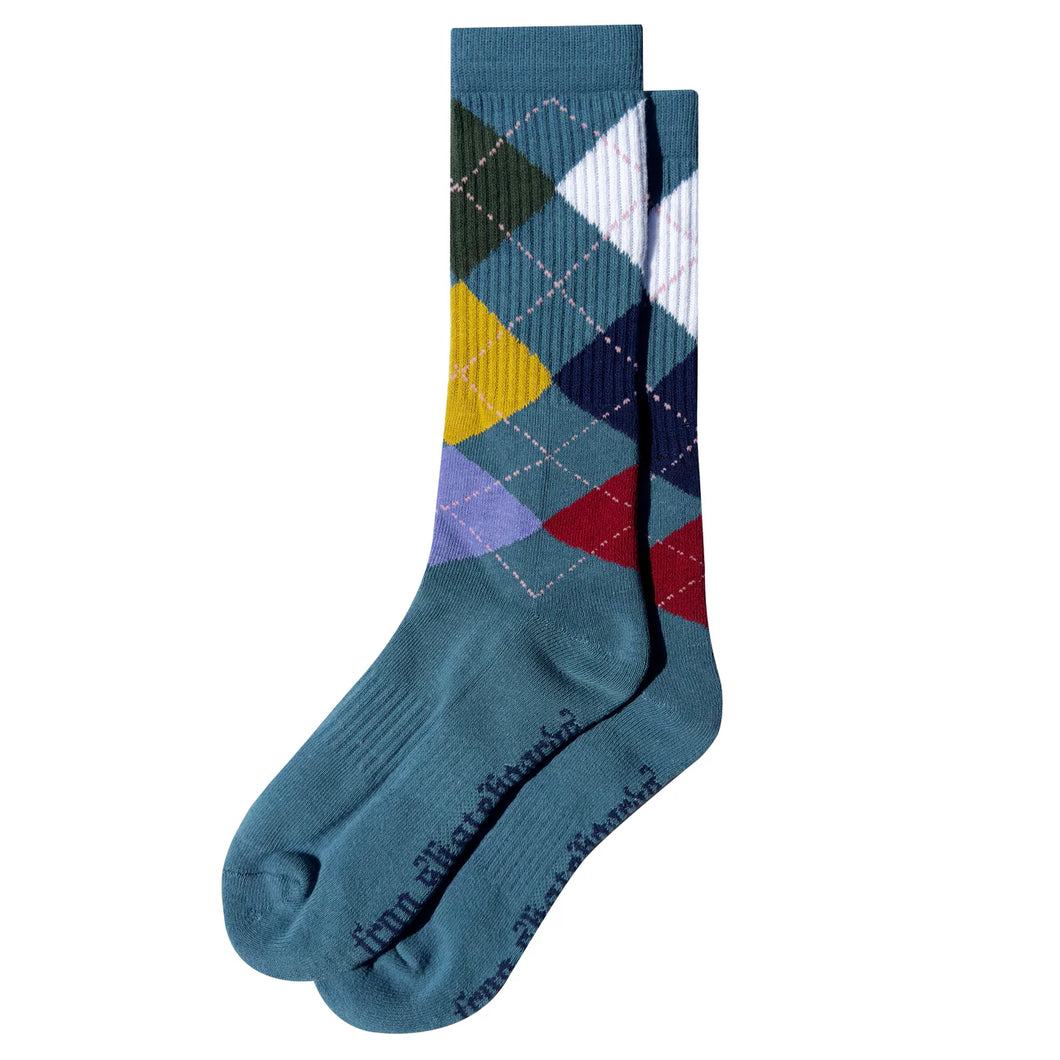 [FROG] Argyle Socks - Teal