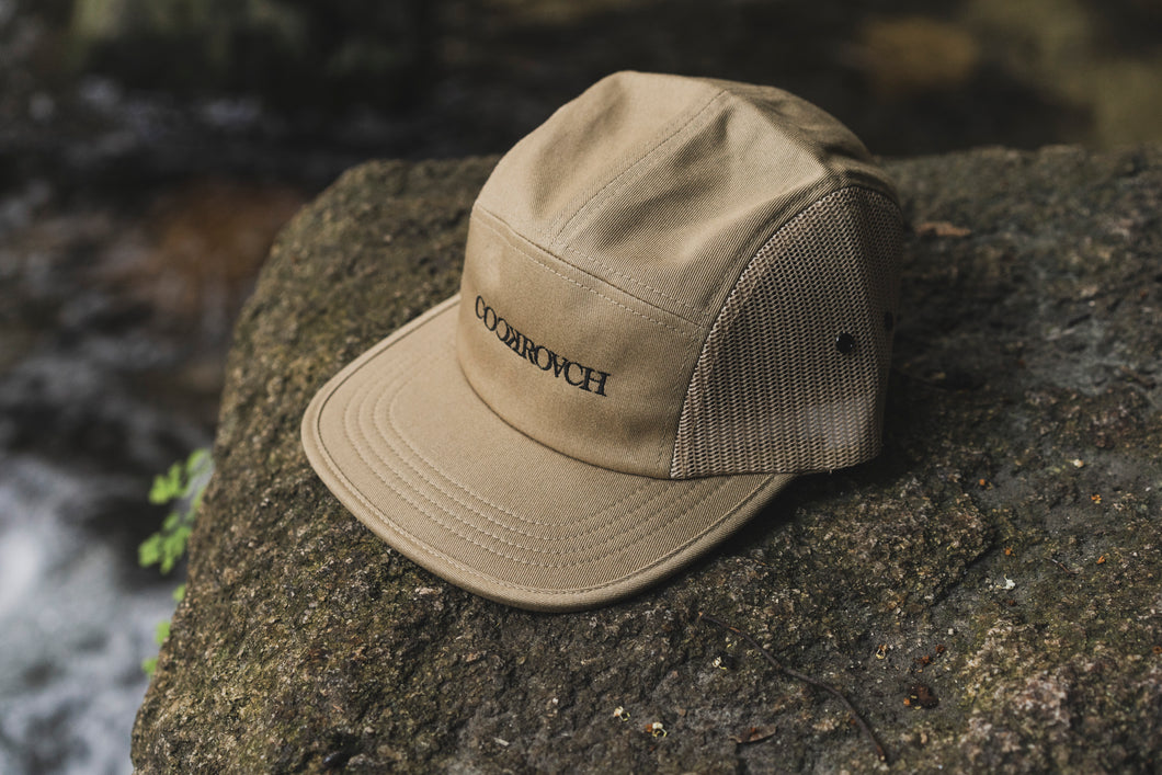 [COCKROACH] OG LOGO STITCH SIDE MESH JET CAP - KHAKI