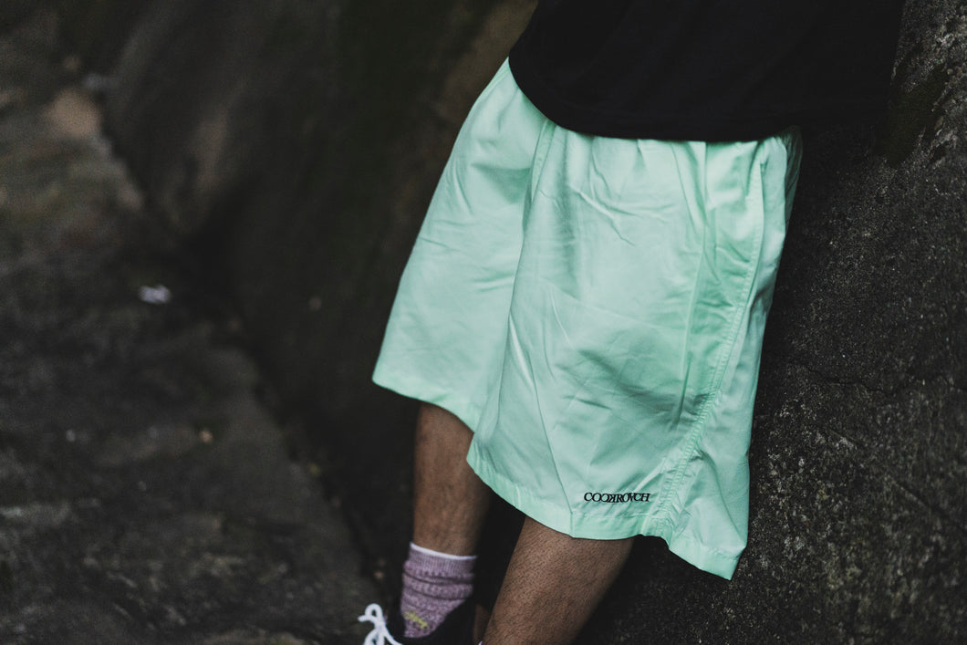 [COCKROACH] OG LOGO STITCH SWIM SHORTS - MINT