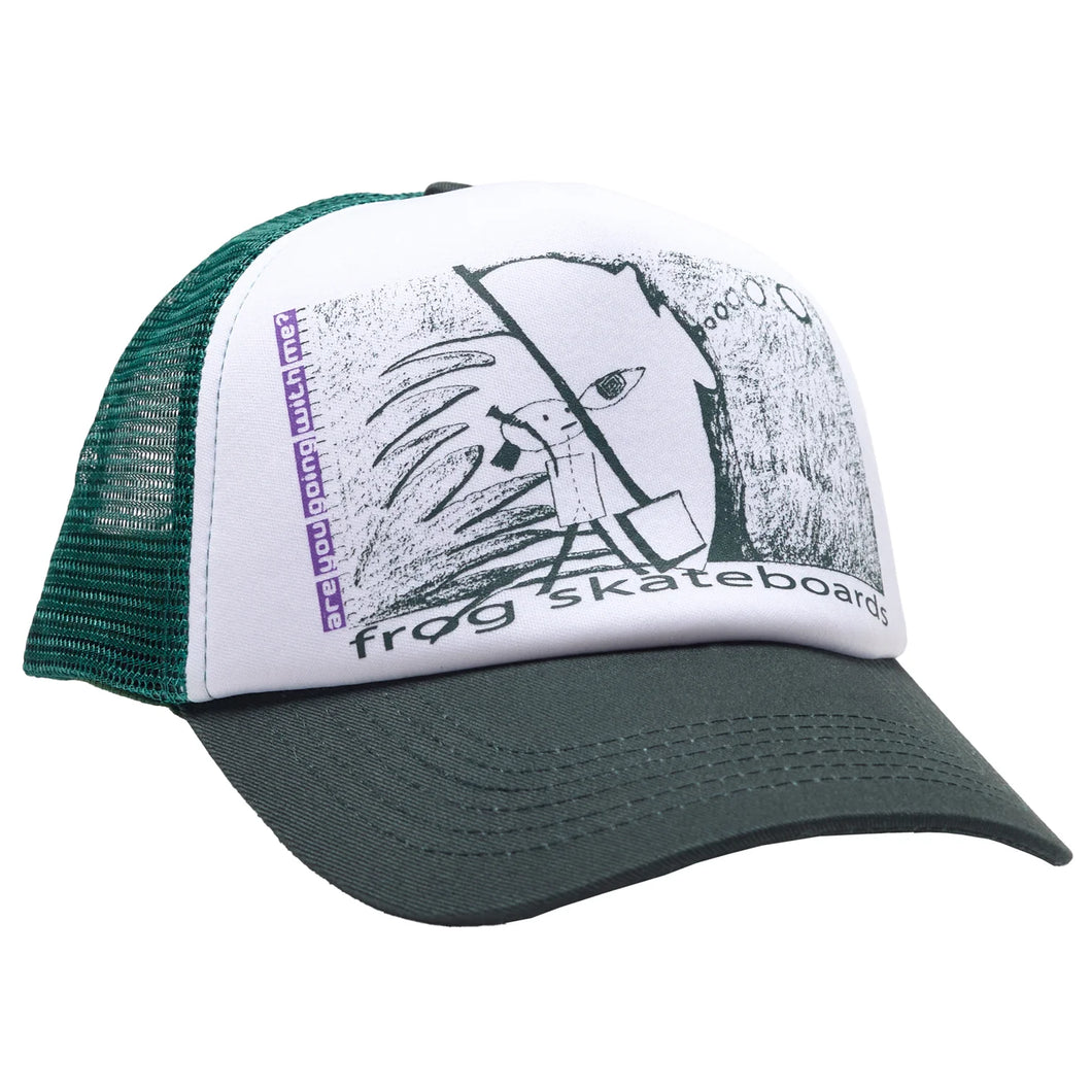 [FROG] R U Going With Me? Trucker Hat - Green