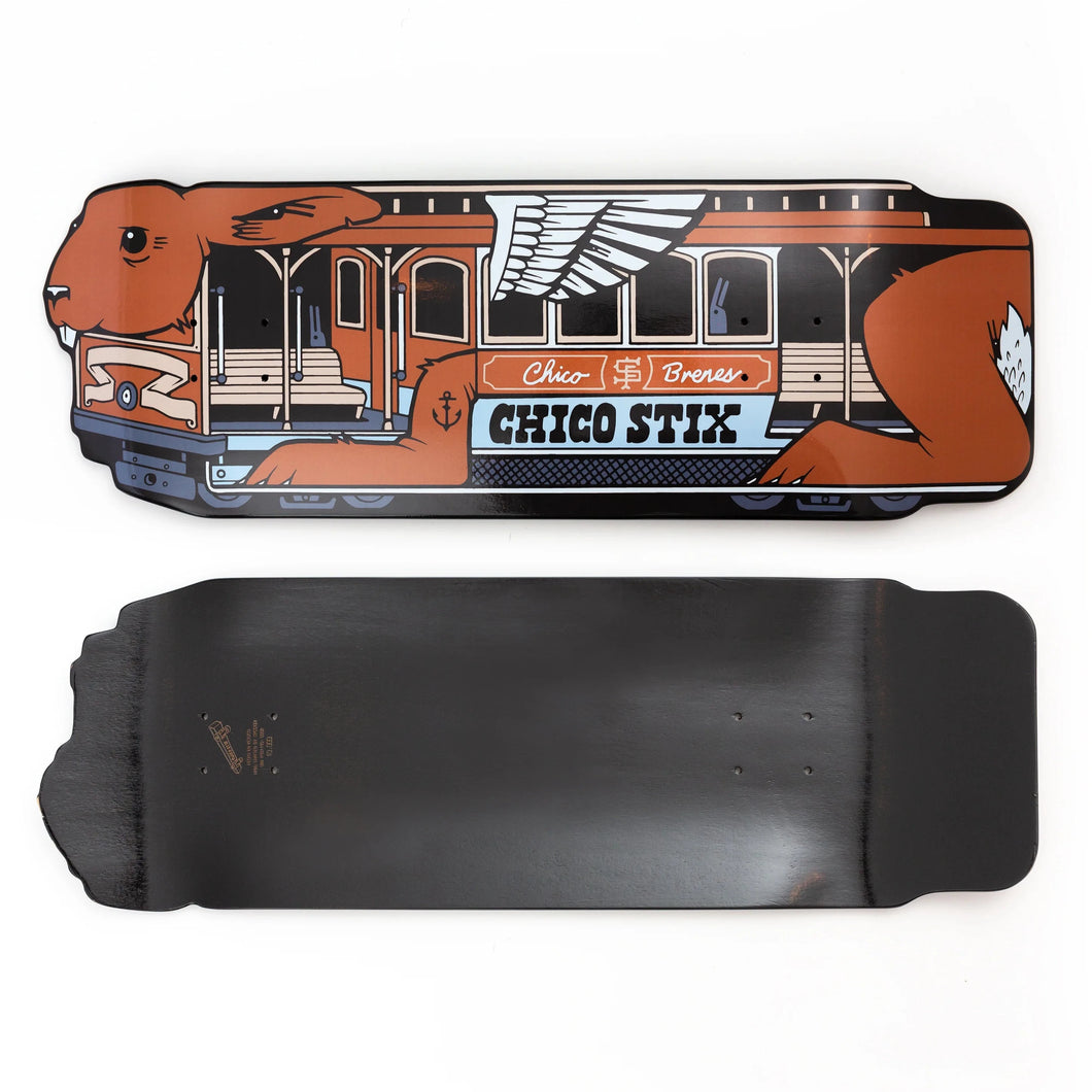 [Chico Stix] JEREMY FISH X CHICO STIX ‘HILL HOPPER’(CABLE CAR SHAPE) - 10”