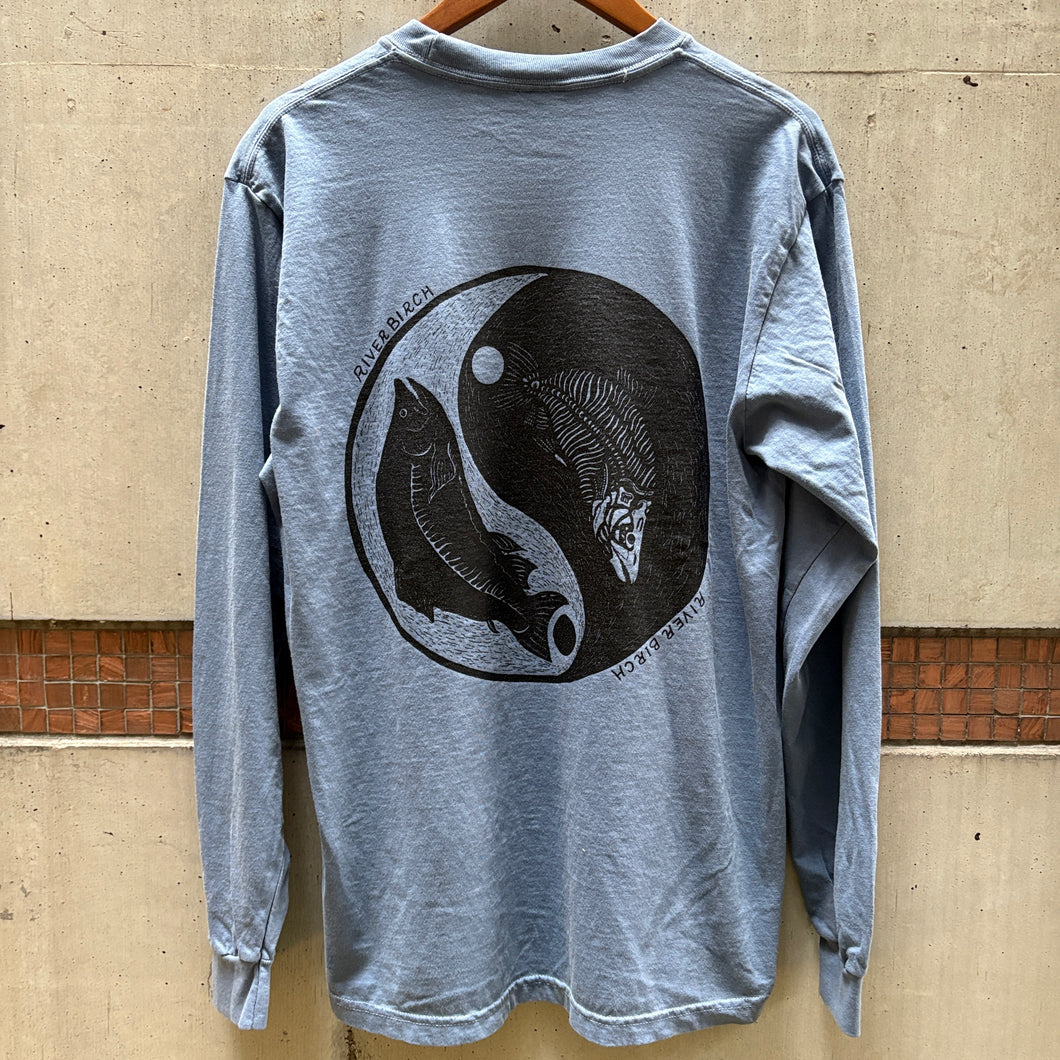 [RIVERBIRCH] “DAISUKE MURAI” LONG SLEEVE T - FLOW BLUE