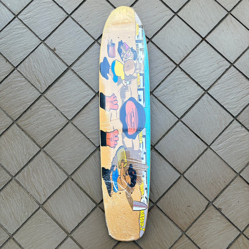 [CHICO STIX] BEACH DAY LONGBOARD - 7.7” x 35.5