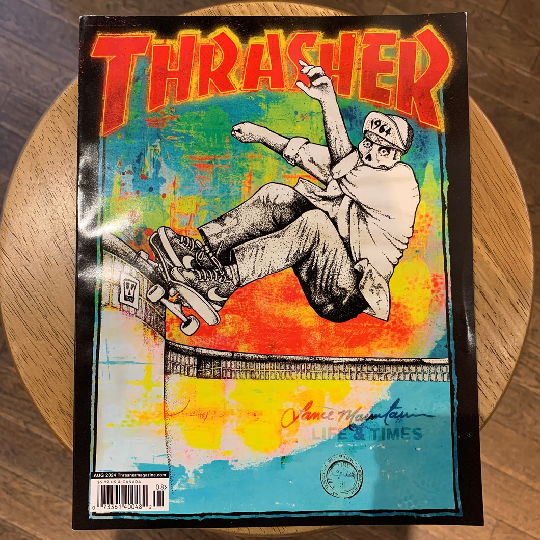 [THRASHER MAGAZINE] AUGUST 2024 issue #529 LANCE MOUNTAIN x LIFE & TIMES