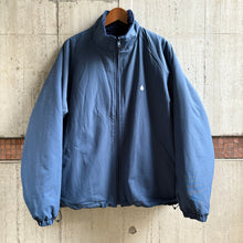 画像をギャラリービューアに読み込む, [COLOR COMMUNICATIONS] JACKET / DRIP EMB NYLON BOA REVERSIBLE - NAVY
