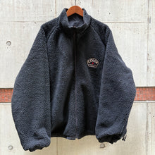 画像をギャラリービューアに読み込む, [COLOR COMMUNICATIONS] JACKET / DRIP EMB NYLON BOA REVERSIBLE - BLACK
