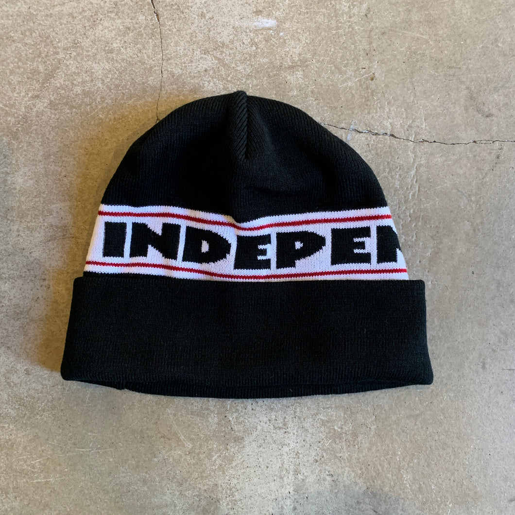 [INDEPENDENT] BAR LOGO BEANIE - BLACK