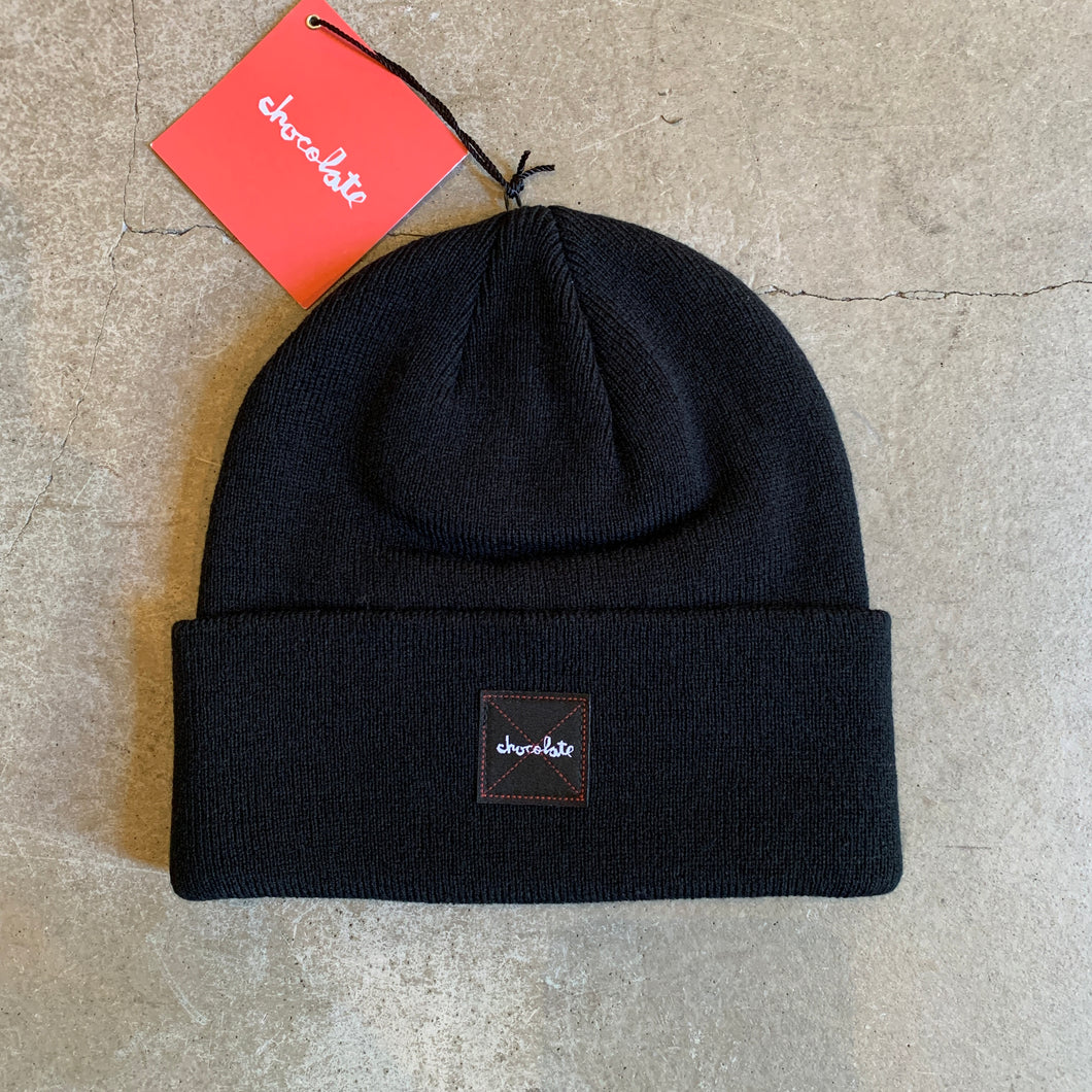 [CHOCOLATE] OG SQUARE BEANIE - BLACK