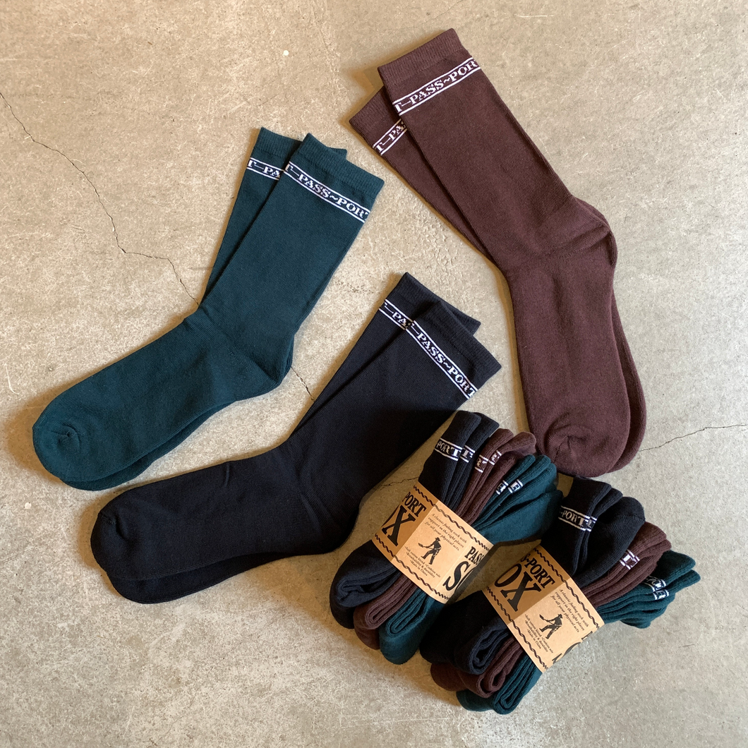 [PASS~PORT] Pass~Port Hi Sox 3Pack - Black / Forest Green / Brown