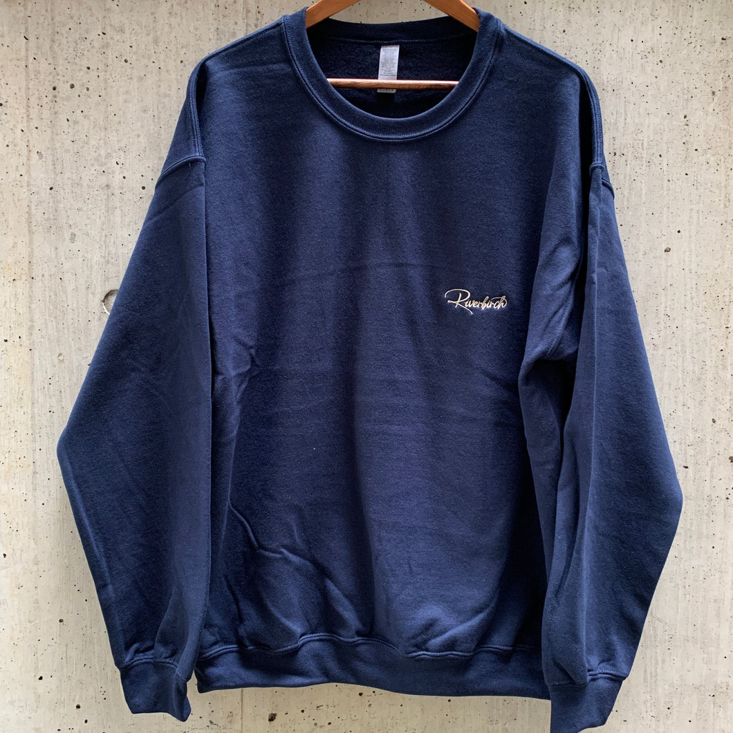 [RIVERBIRCH] HANDSIGN CREWNECK - NAVY