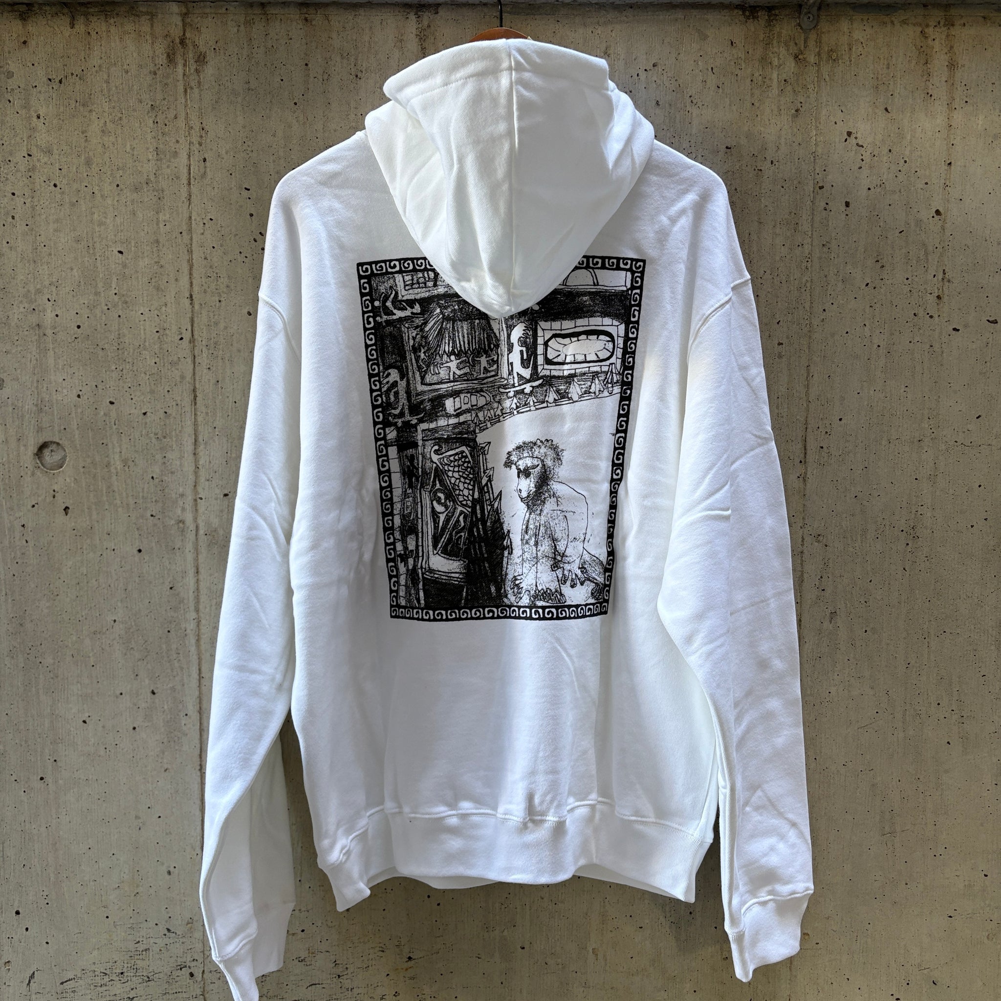POLAR SKATE CO.] GORILLA KING HOODIE - White( Lサイズ 