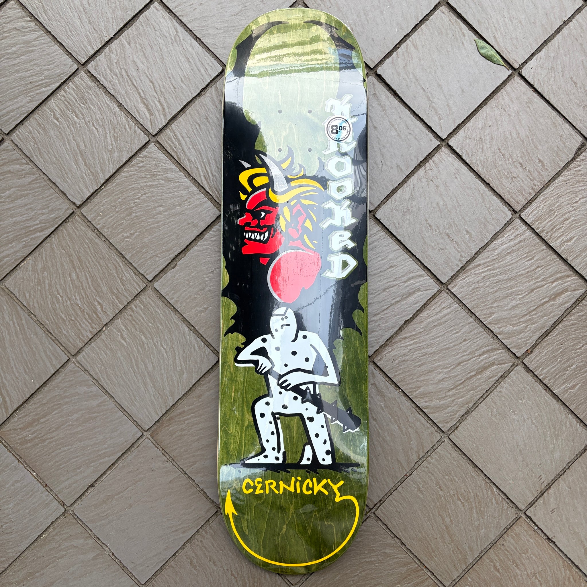 新品 KROOKED CERNICKY DEVIL ED DECK 8.06 KROOKED] CERNICKY DEVIL ED - 8.06