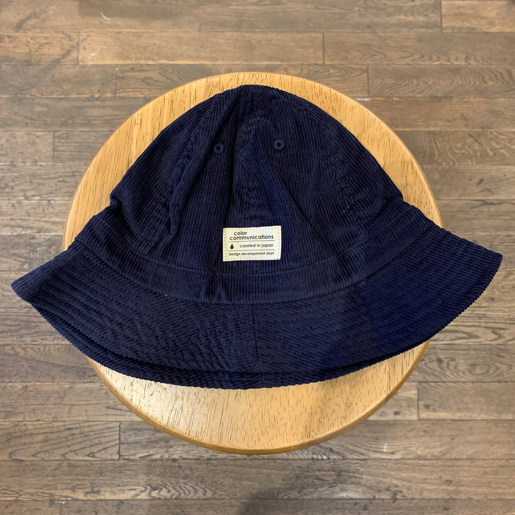 [color communications] HAT / COTTON TAG METRO CORD - NAVY