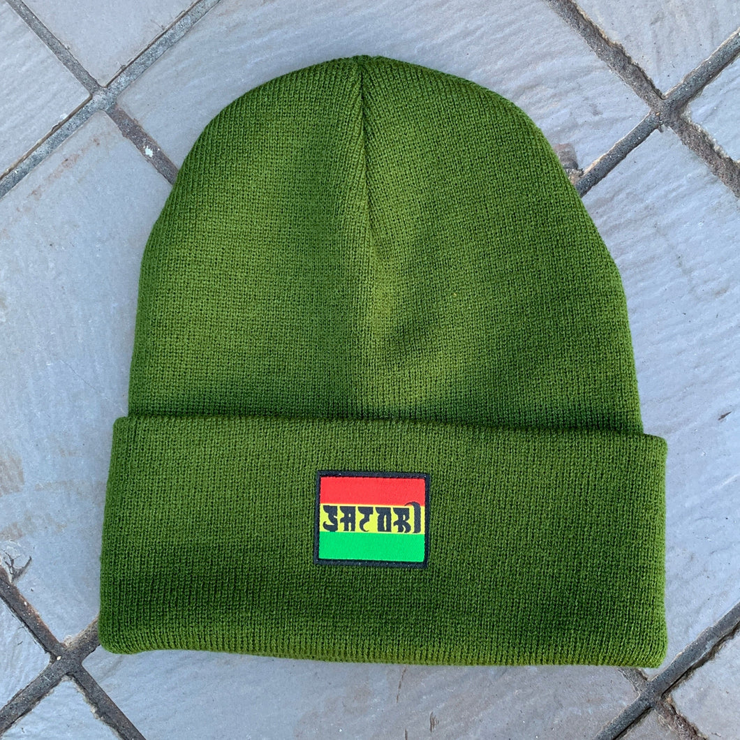 [SATORI] SATORI BEANIE RASTA WARRIOR- OLIVE