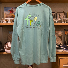 画像をギャラリービューアに読み込む, FROGMAN LOGO PIGMENT DYED L/S TEE - GREEN
