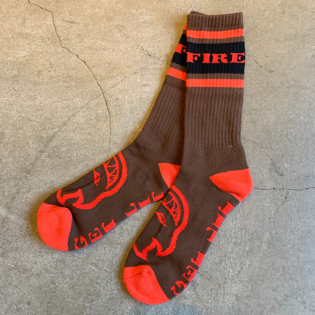[SPITFIRE] SOCK CLSC87 BH - BWN/RD/BLK