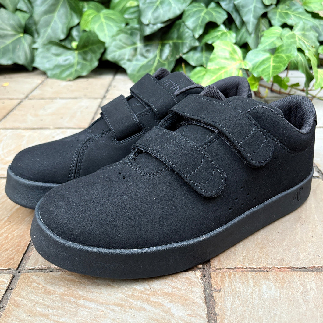 [AREth] I (velcro) - Black Vegan Suede