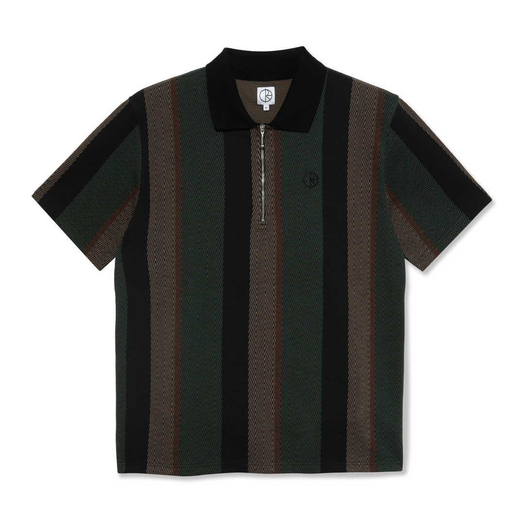 [POLAR SKATE CO.] Jacques Polo Shirt - Black / Salmon