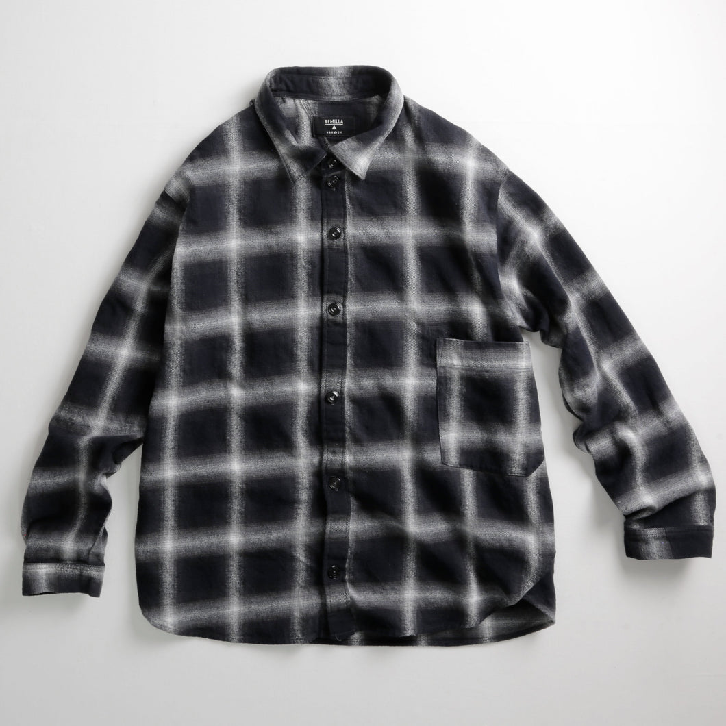 [REMILLA] ヒトエラウンドシャツ - GRY