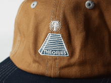 画像をギャラリービューアに読み込む, [THEORIES] SCRIBBLE EMBROIDERED STRAPBACK HAT - COPPER/NAVY
