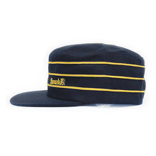 画像をギャラリービューアに読み込む, [KAONKA] BLACK LETTER EMBROIDERED CLASSIC CAP - BLACK/GOLD STITCH
