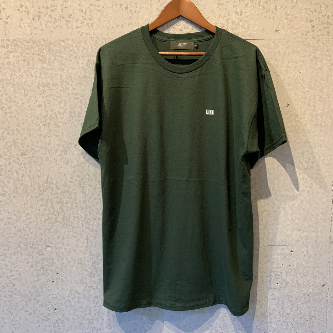 ［LIVE IN FAB EARTH］”LIFE T-Shirts” Forest Green